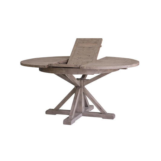 Irish Coast Round 47/63" Extension Dining Table - Rustic Sundried