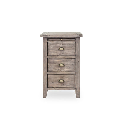Irish Coast 3 Drawer Nightstand - Sundried