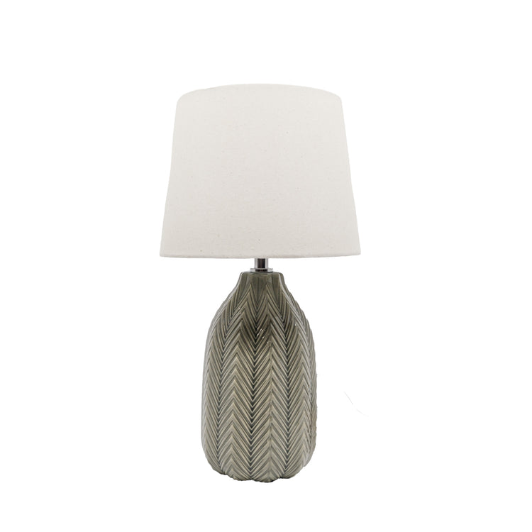 Harris Grey Textured Base Table Lamp