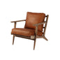 Junior Accent Chair - Camel Brown Leather