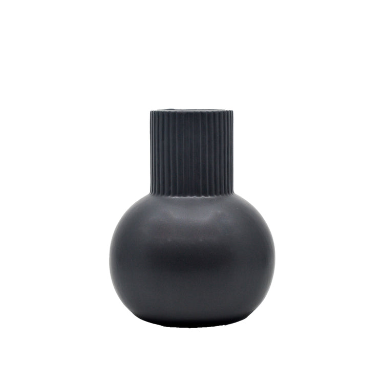 Arden Ceramic Bubble Vase - Black