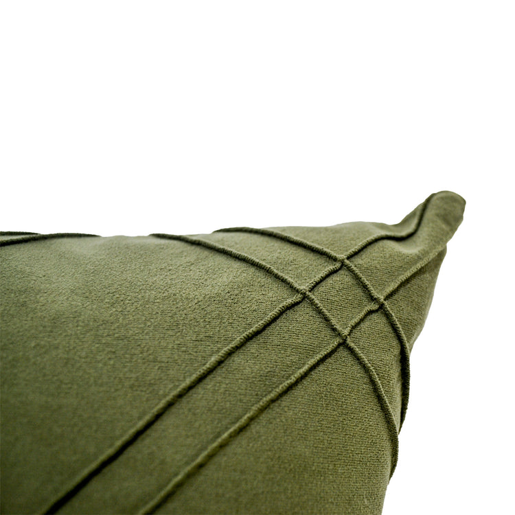 Alba Green Velvet Cushion