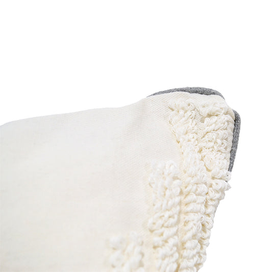 Siya Grey & Taupe Looped Cushion