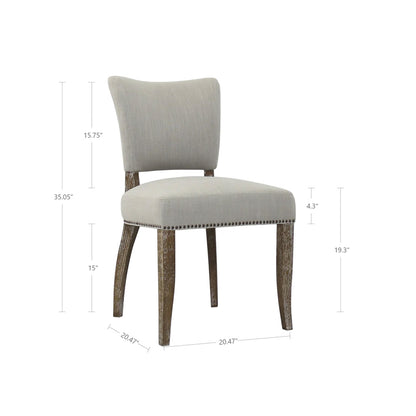 Luther Dining Chair - Oyster (set of 2)