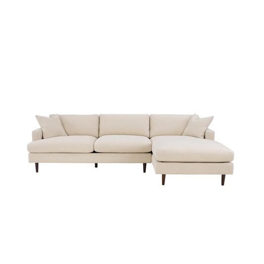 Martha Right Sectional Sofa - Beach Alabaster