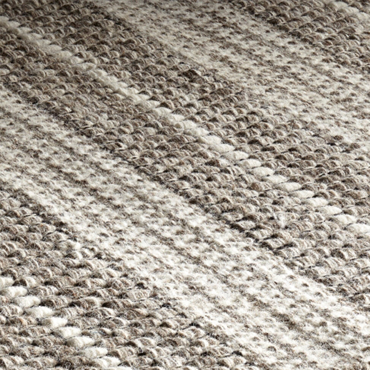Nordique Handmade Light Grey Reversible Wool Rug