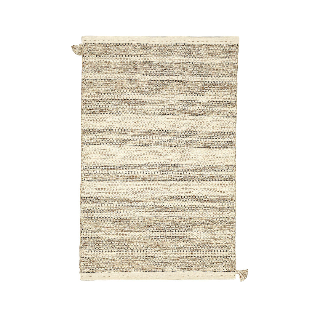 Nordique Handmade Sand Natural Reversible Wool Rug