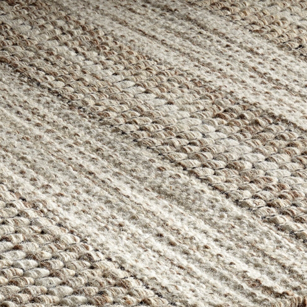 Nordique Handmade Sand Natural Reversible Wool Rug