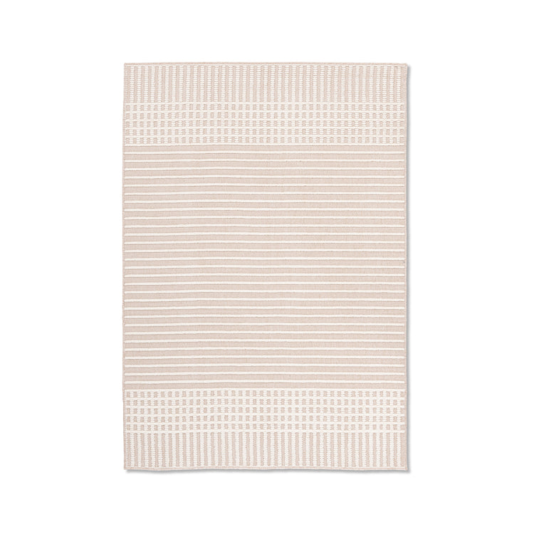 Nyla Soft Polypropylene Rug - Cream Stripe