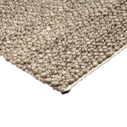Pandora Handmade Wool Grey Rug