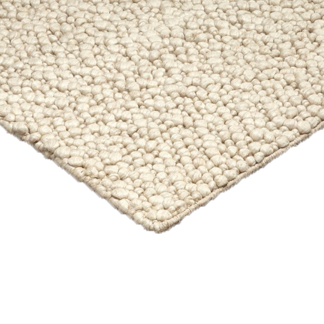 Pandora Handmade Wool Ivory Rug
