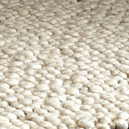 Pandora Handmade Wool Ivory Rug