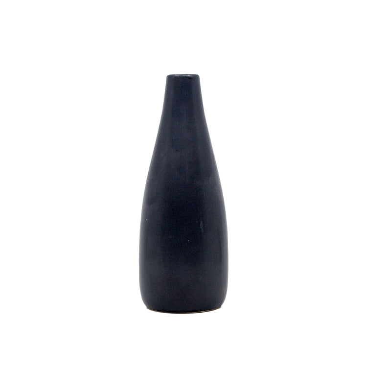 Petra Black Tapered Vase