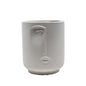 Cora White Ceramic Face Vase
