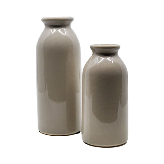 Fleur Minimal Vase Taupe - Small
