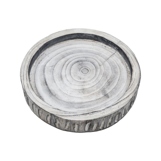Wells White Wash Wooden Tray - Small