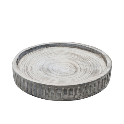 Wells White Wash Wooden Tray - Large