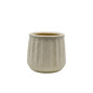 Foster Striped Textured Round Ceramic Pot - Small