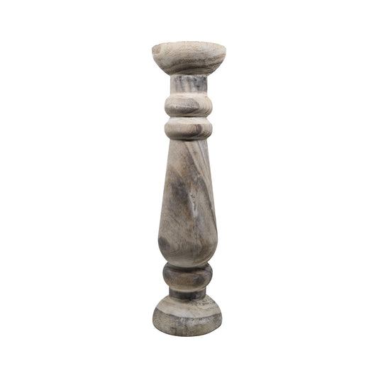 Roman White Wash Candle Holder - Extra Large
