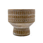 Fern Patterned Pedestal Pot - Large