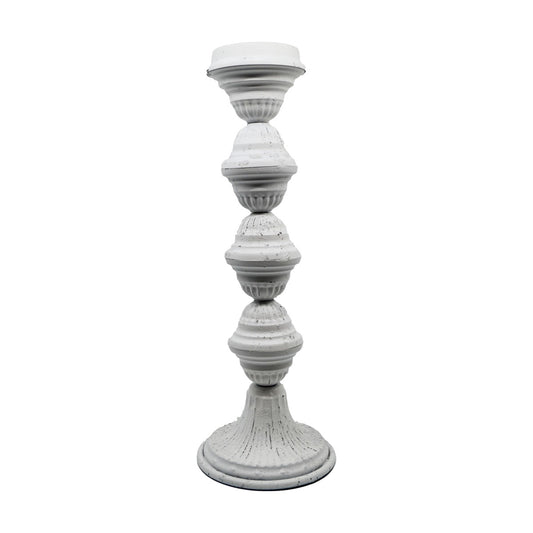 Vita Distressed Metal Candle Holder - Large