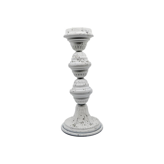 Vita Distressed Metal Candle Holder - Small