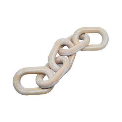 Vera Wooden Chain Links - Oval