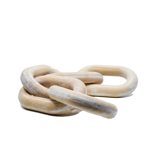 Vera Wooden Chain Links - Oval