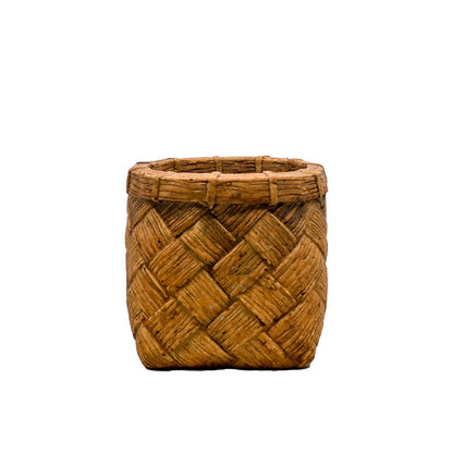Amari Woven Cement Pot - Large