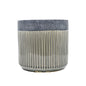 Jenson Ridged 2-Tone Grey Pot - Large