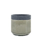Jenson Ridged 2-Tone Grey Pot - Small