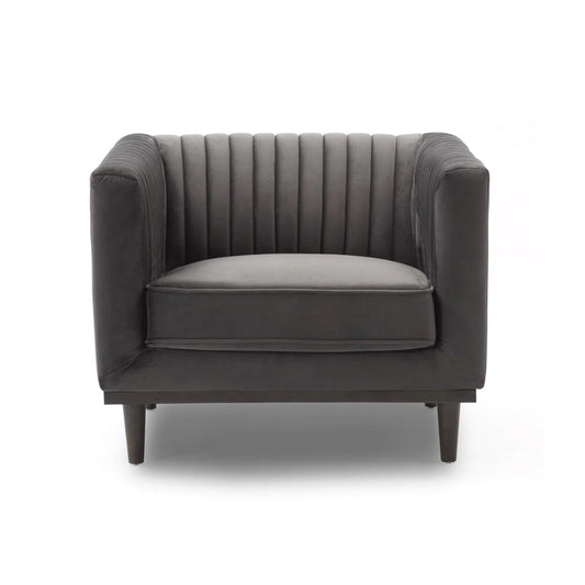 Sage Accent Chair - Stone Grey Velvet