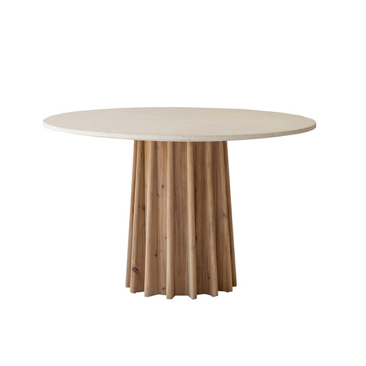 Sculpture Dining Table - Natural Oak & Concrete