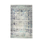 Sparx Medallion Blue Distressed Washable Modern Rug