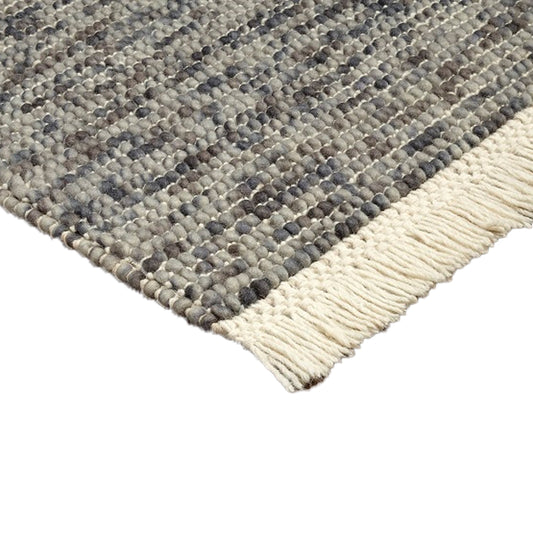 Zurich Hand Loomed Wool Grey Rug