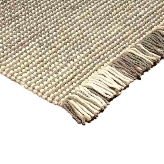 Zurich Hand Loomed Wool Grey Ivory Rug